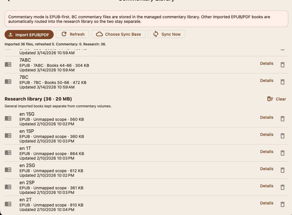 Commentary Library And Research Library